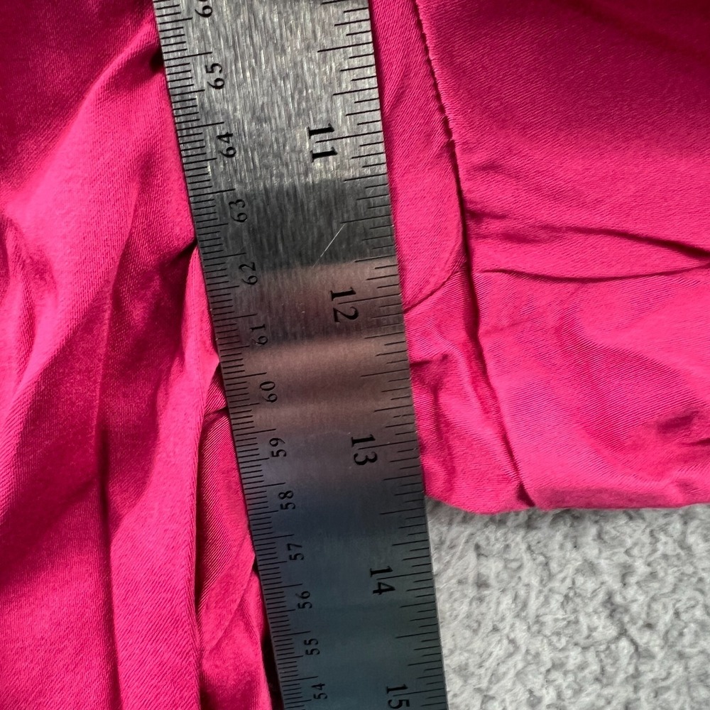 Women Capris Pants 16 Pink Stretch Clean Minimalist Contemporary Casual Everyday - Picture 8 of 12